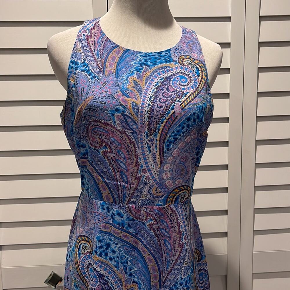 Sam Edelman NWT Summer Paisley Ruffled MIDI Dress, lined and gorgeous. - Picture 6 of 16